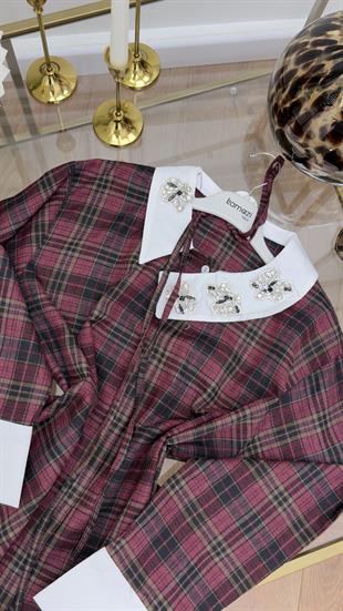 Ekose Gömlek Kırmızı