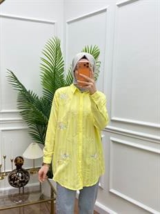 Faros Çizgili Sarı Gömlek