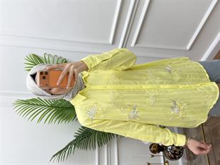 Faros Çizgili Sarı Gömlek