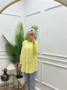 Faros Çizgili Sarı Gömlek