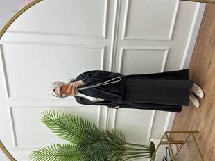 Fermuarlı Etekli Takım Siyah