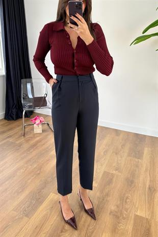 Fit Kumaş Pantolon Lacivert