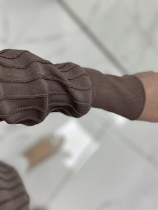 Merserize Hırka Kahve