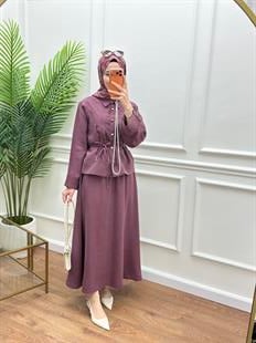 Nervürlü Takım Mürdüm