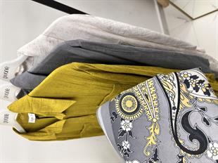 Pamuk Tam Boy Gömlek Taş