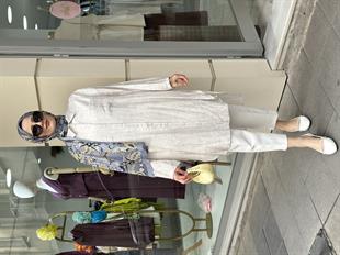 Pamuk Tam Boy Gömlek Taş