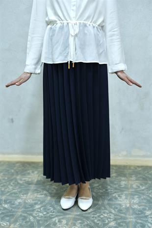 Pilise Etek Lacivert