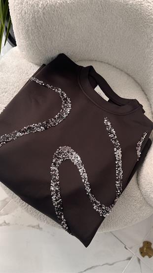 Pullu Scuba Sweat Kahve