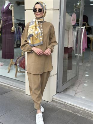 Sedef Taşlı Takım Safran