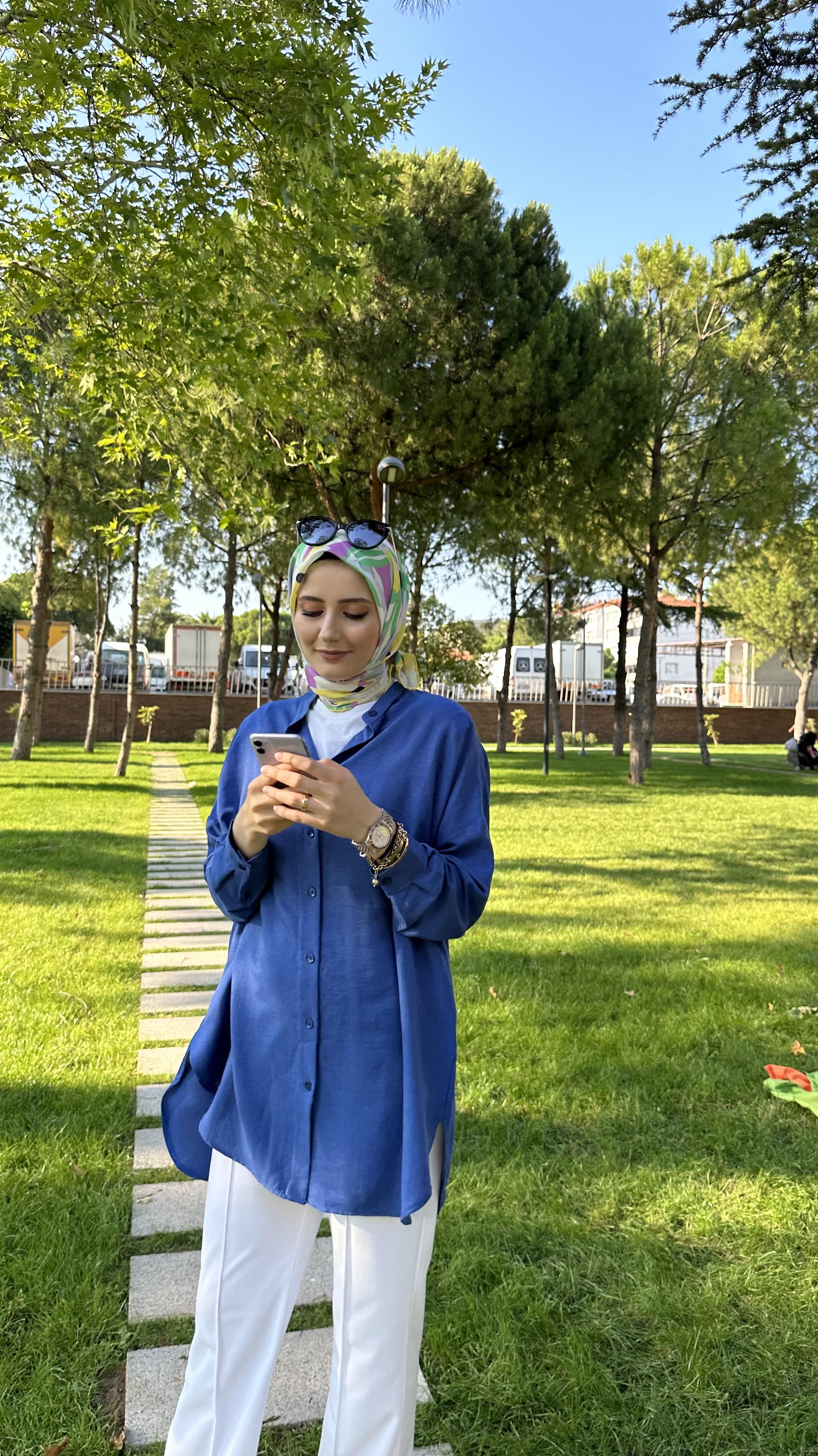 Ada Gömlek Gece Mavisi