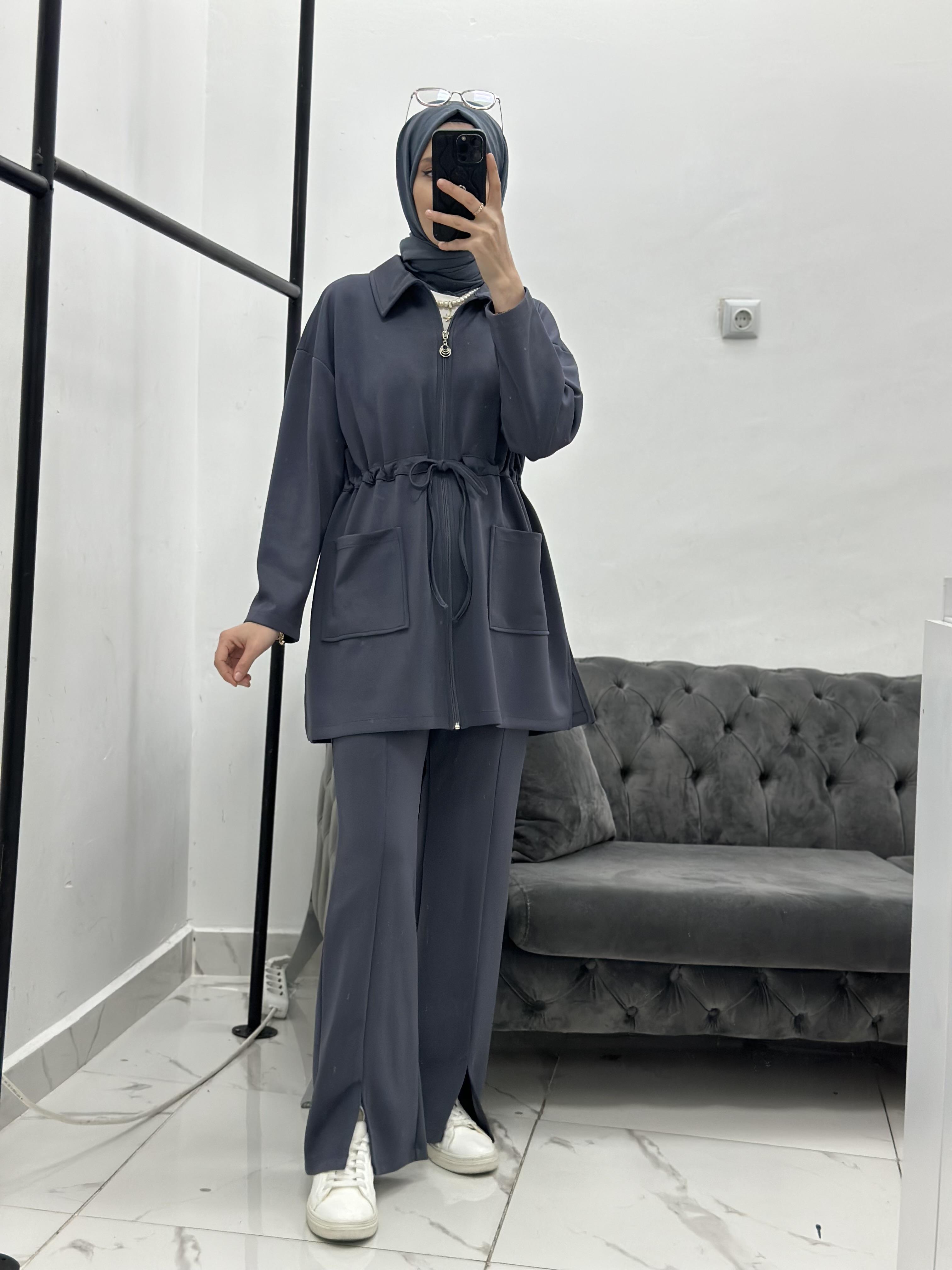 Bağcıklı Takım Antrasit