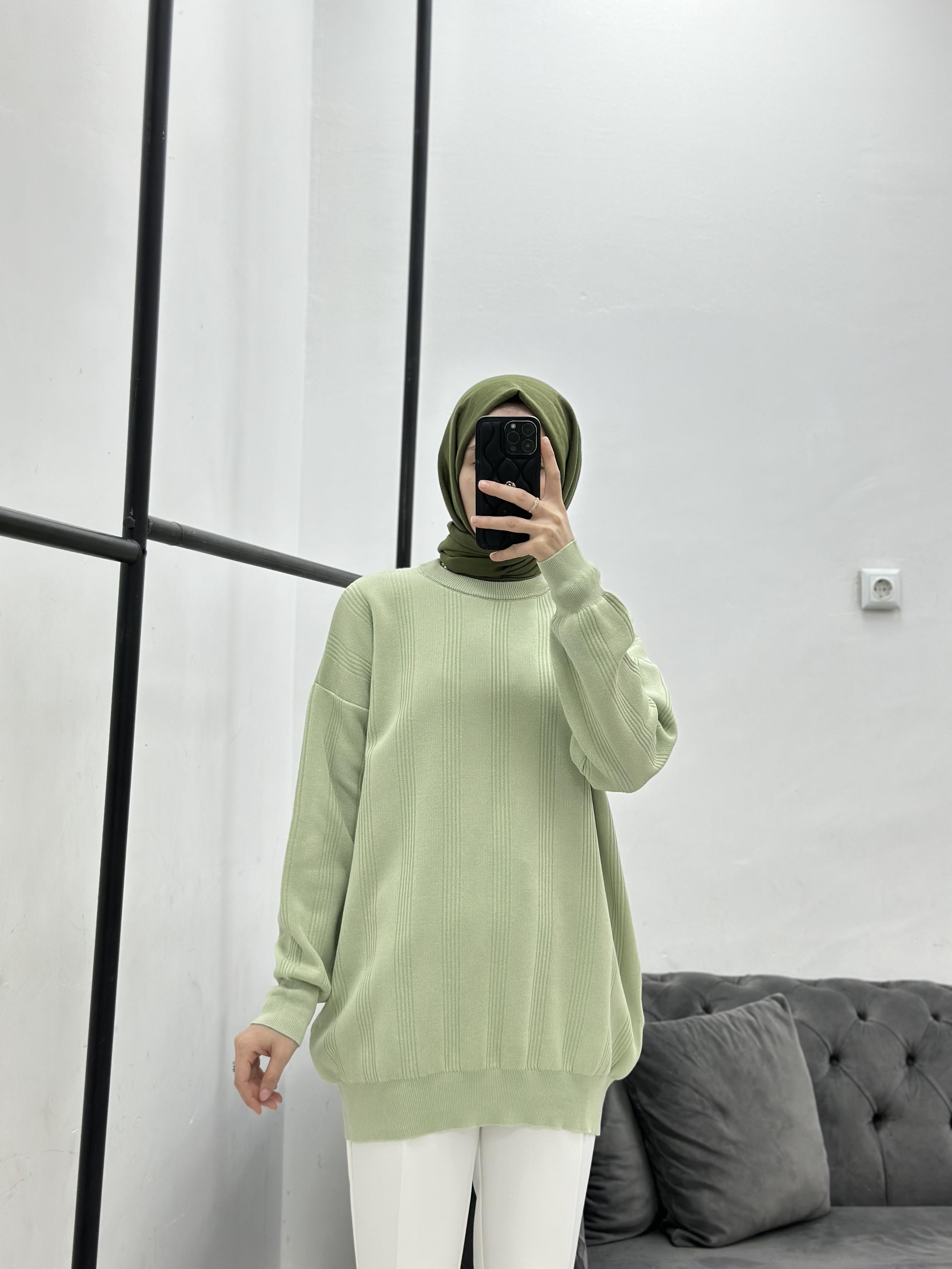 Basic Triko Su Yeşili