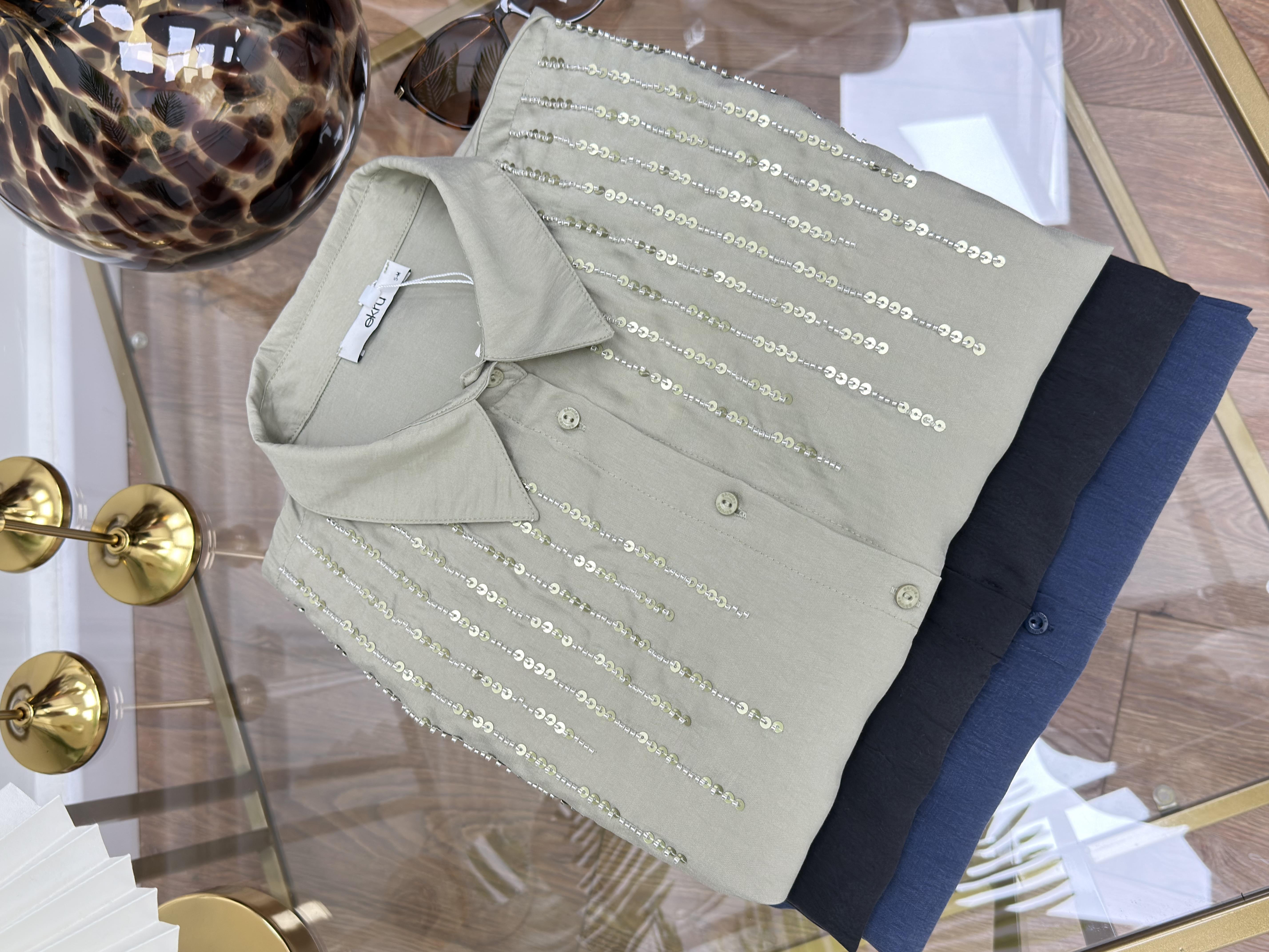 Boncuk İşlemeli Gömlek Adaçayı