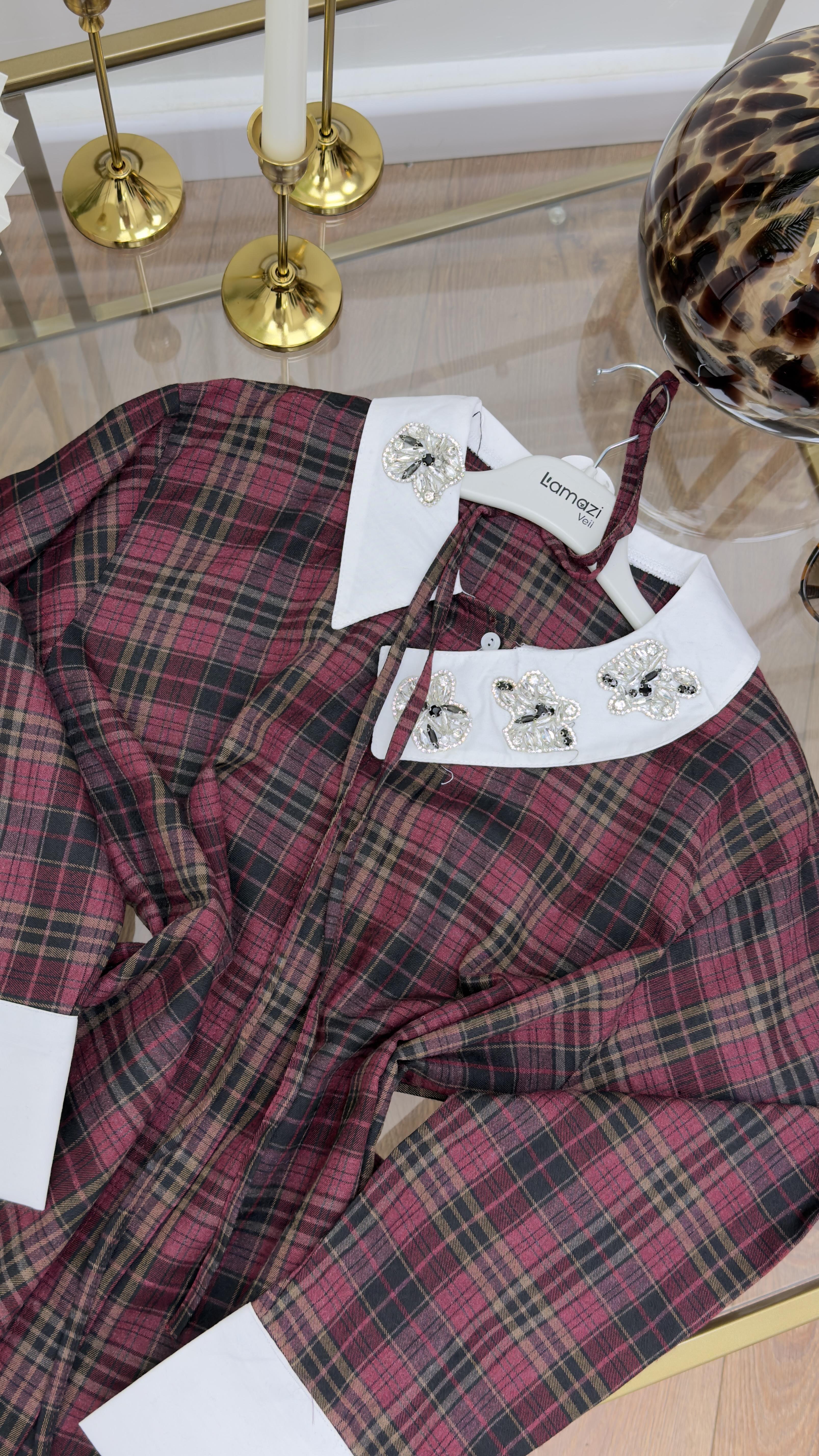 Ekose Gömlek Kırmızı