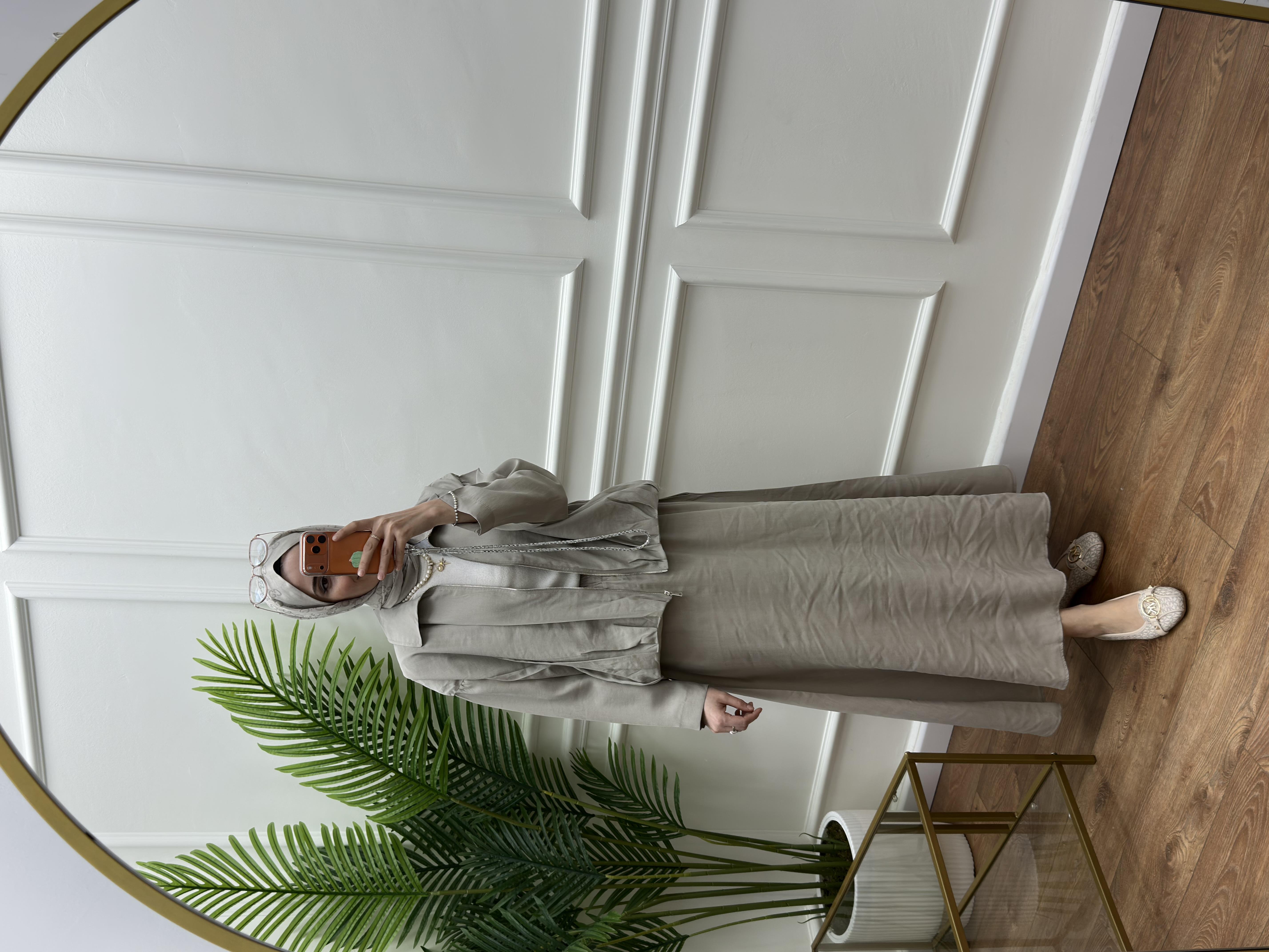 Fermuarlı Etekli Takım Taş