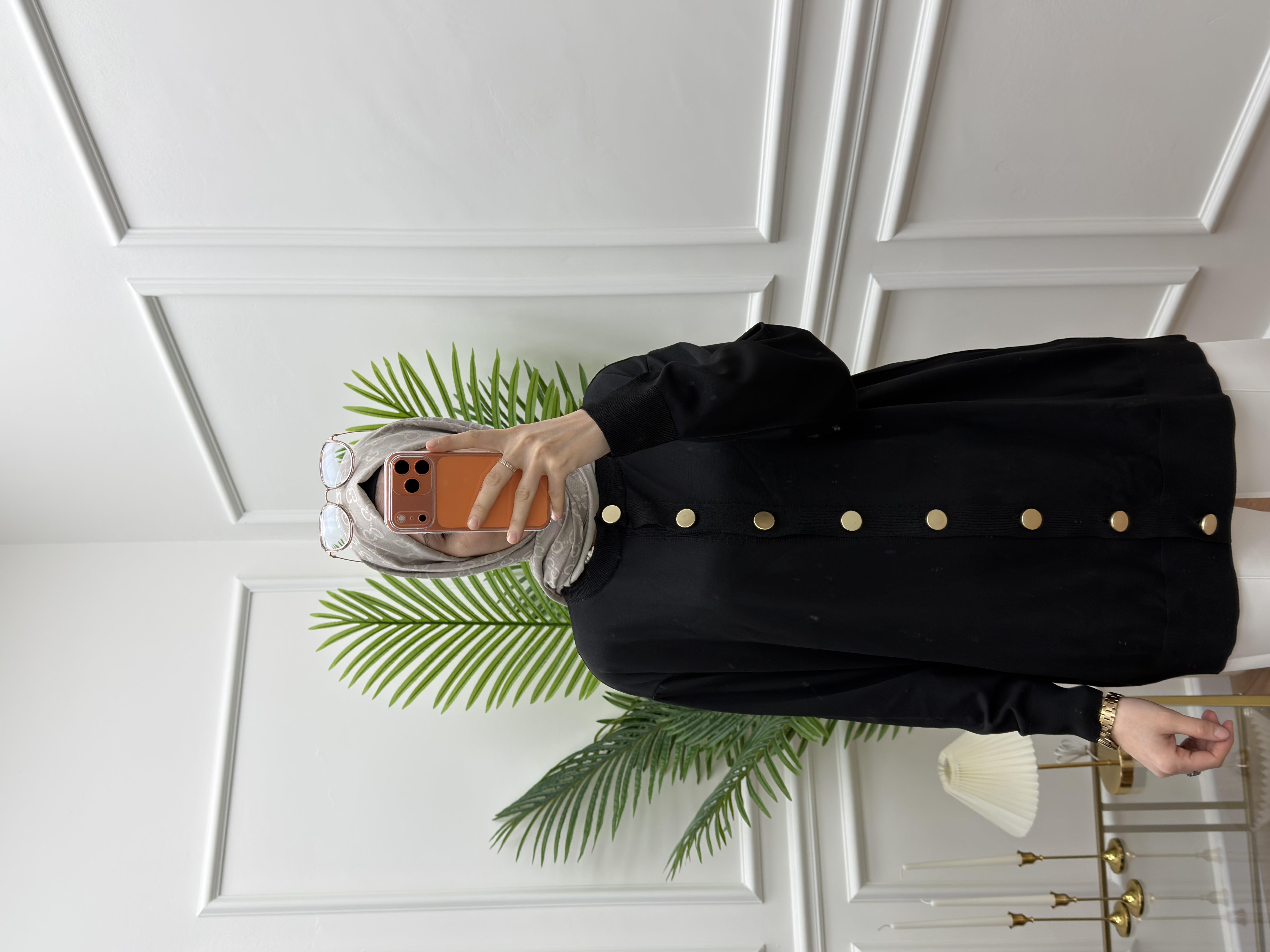 Merserize Hırka Siyah 001