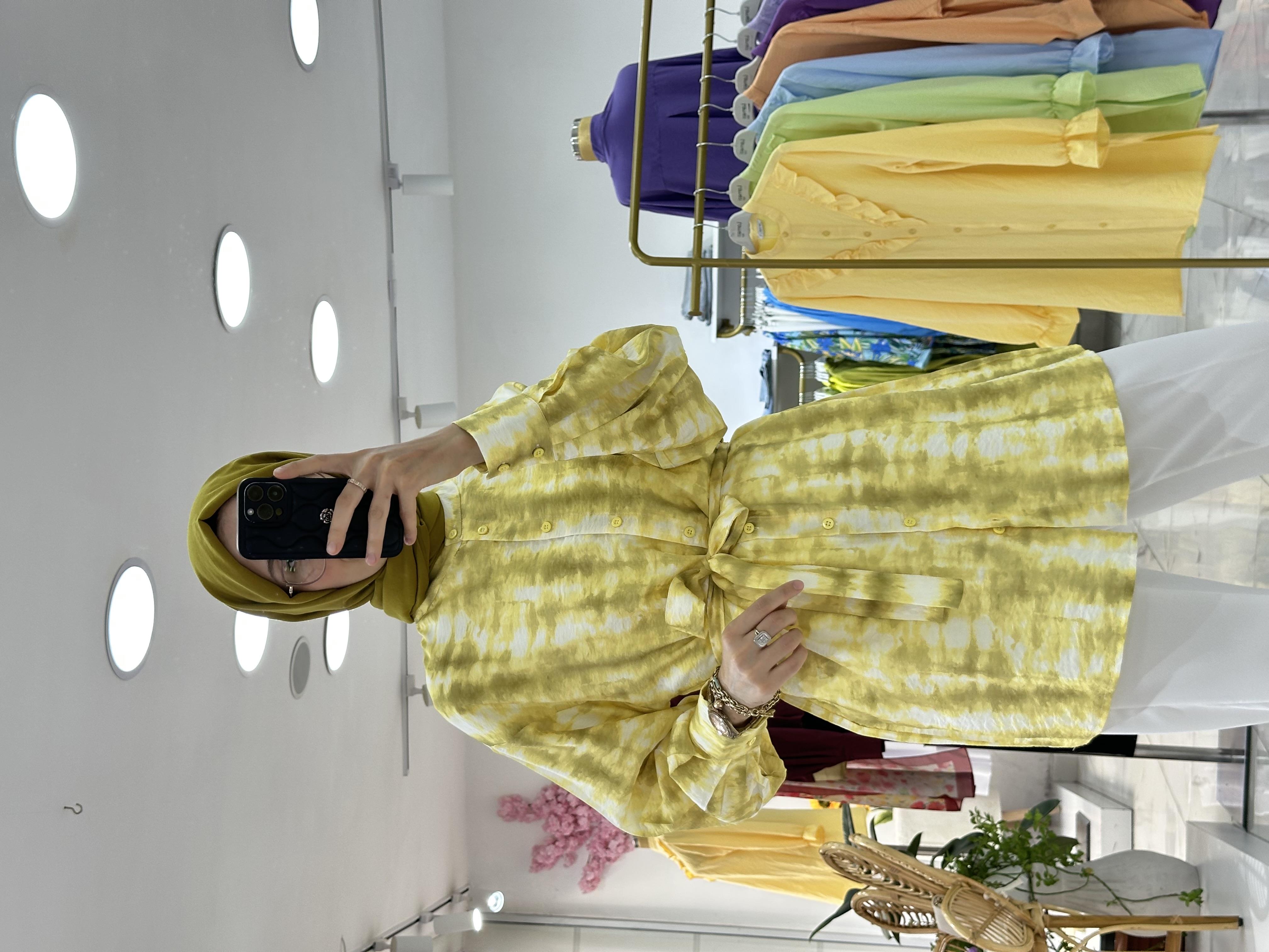 Mozaik Gömlek Safran