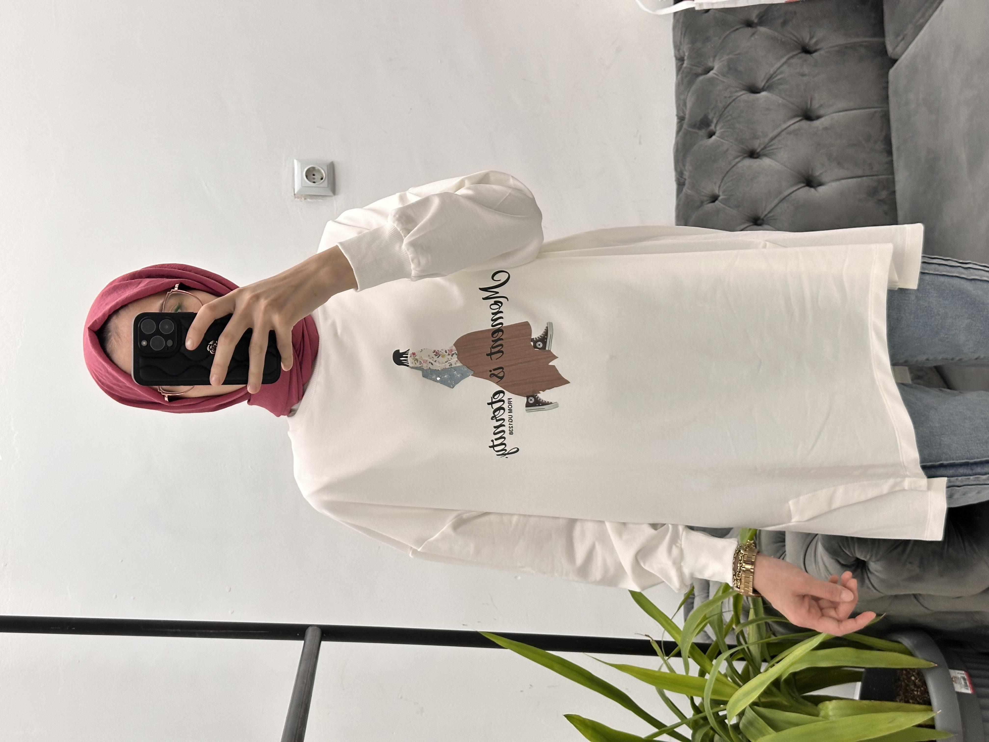 Oversize Ekru Sweat