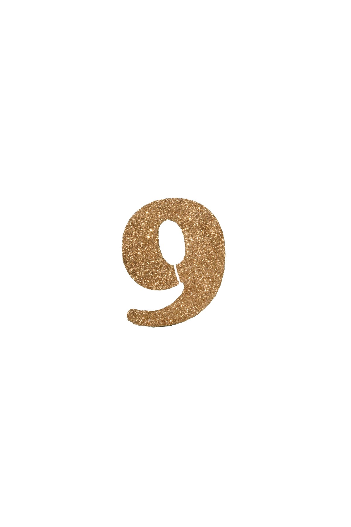 9 Rakam Strafor Gold 10*10cmPartistST2546