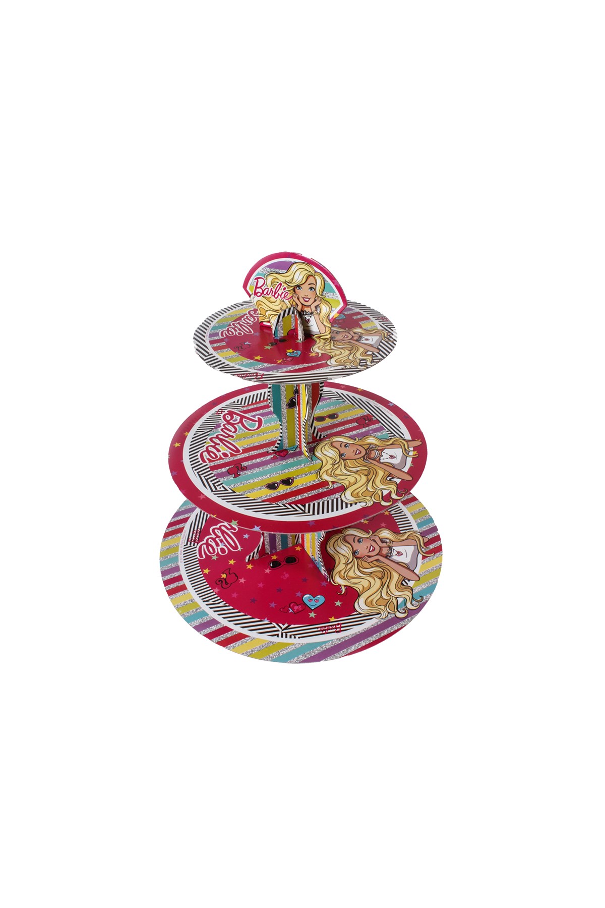 Barbie Lisanslı Kek Standı Karton 3 KatlıPartistPSPST1581