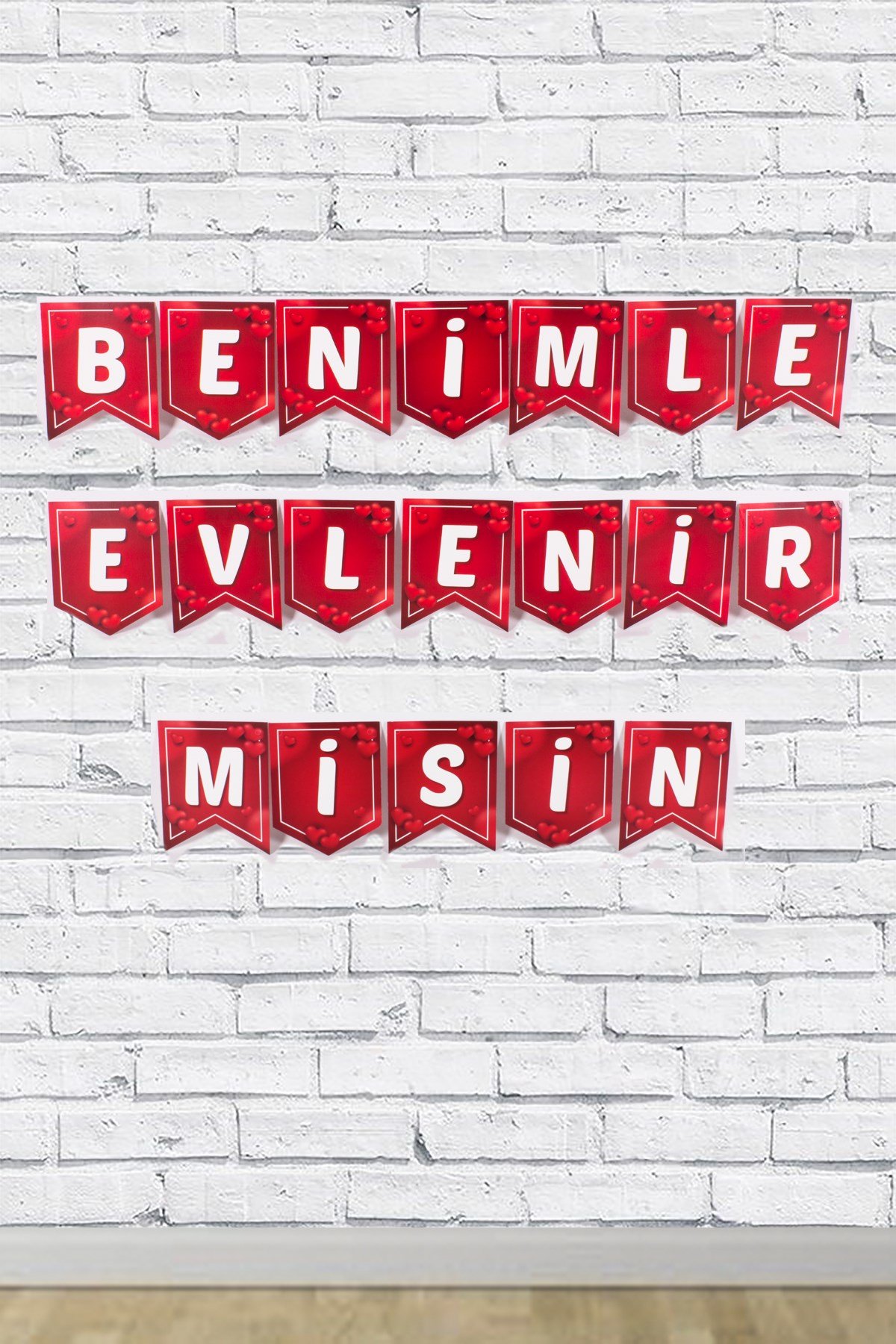 Benimle Evlenir Misin? Zigzag Banner 190cmPartistST1725