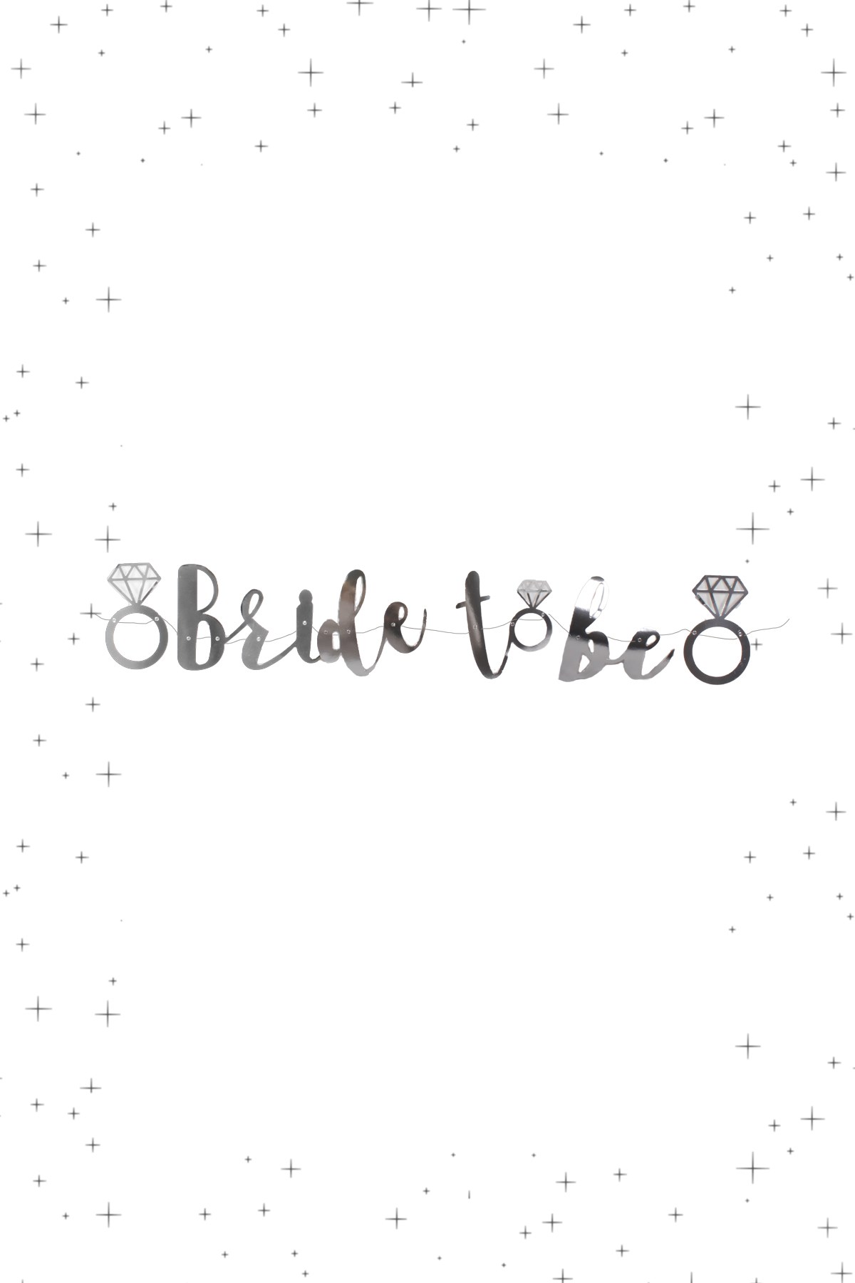Bride To Be Gümüş Banner 85cmPartistST1756