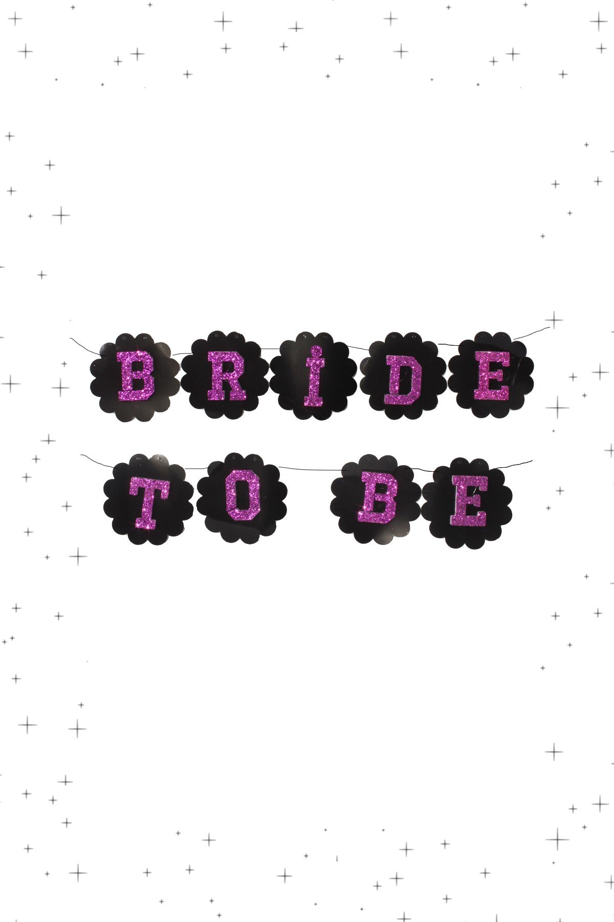 Bride To Be Banner Papatya Siyah Fuşya 90cmPartistST4279