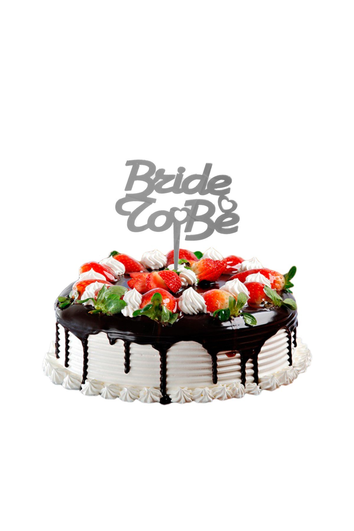 Bride To Be Pasta Üstü Pleksi Yazı Gümüş 14cmPartistST2383