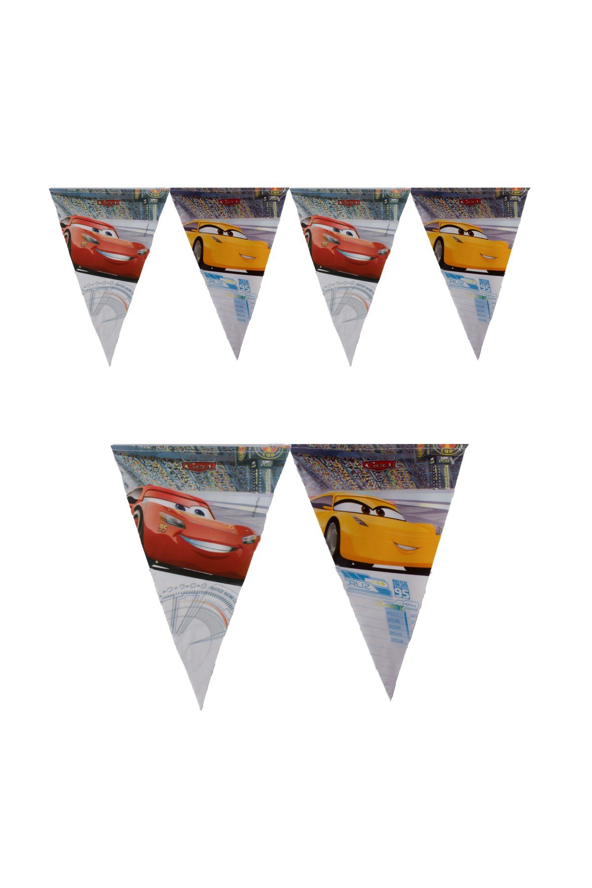 Cars Arabalar Lisanslı Üçgen Flama 230cmPartistST1815