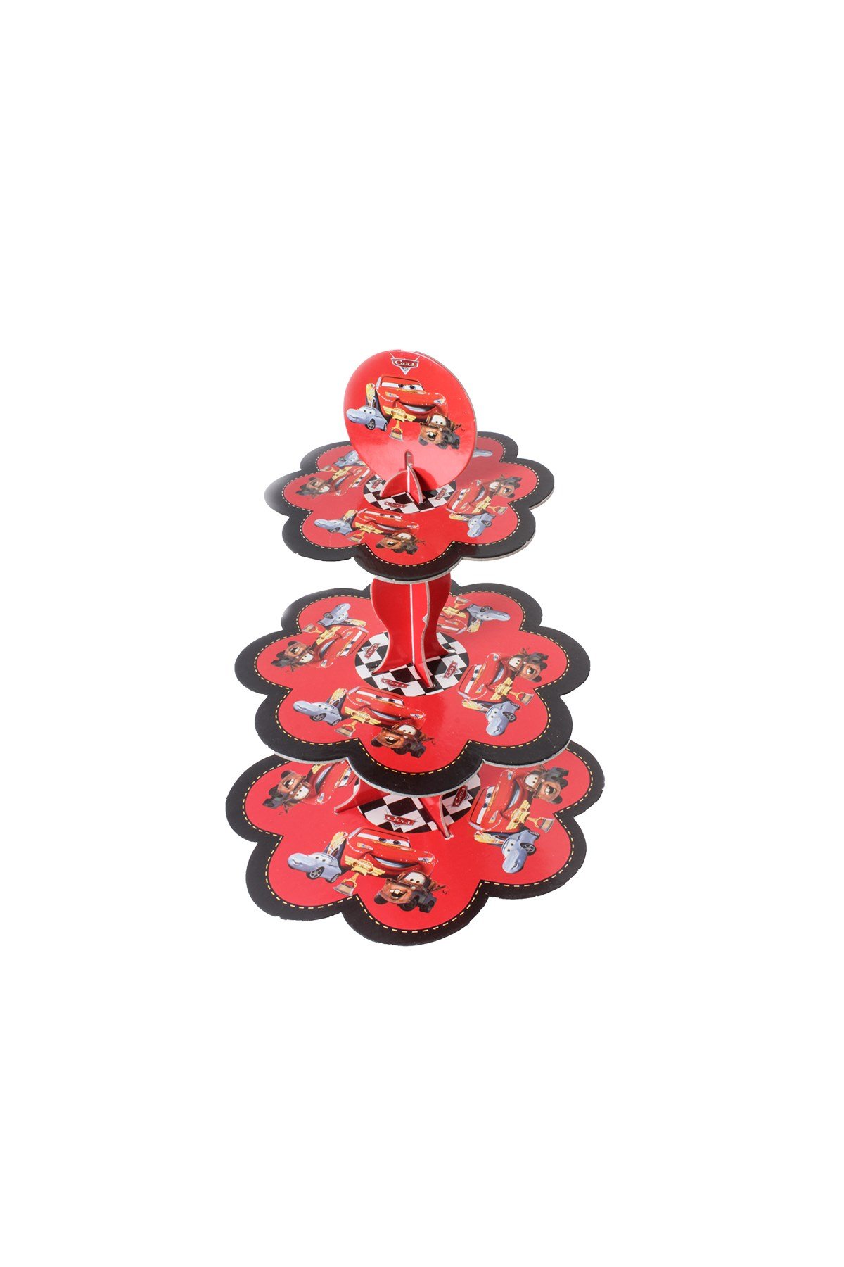 Cars Arabalar Temalı Kek Standı Karton 3 KatlıPartistPSPST1604