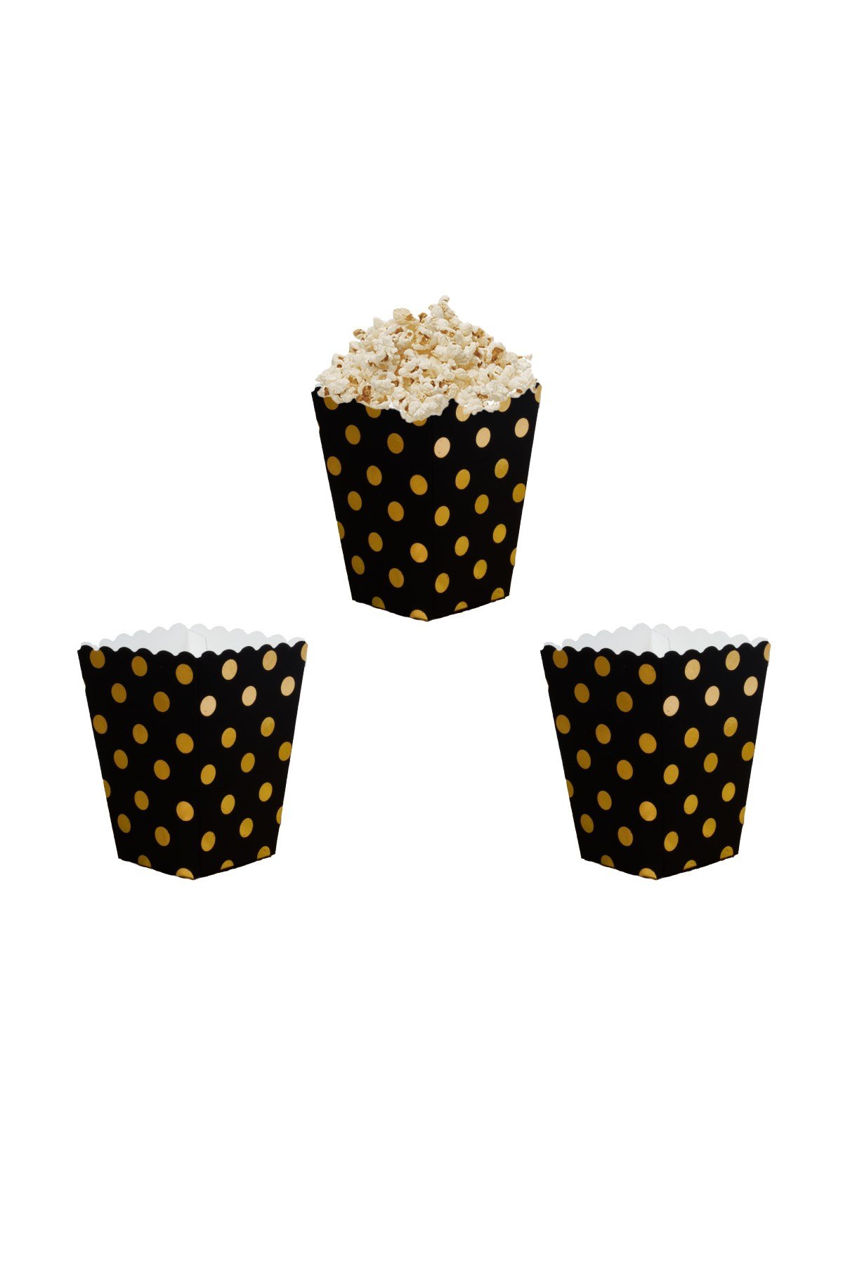 Gold Puanlı Siyah Renk Mısır Kutusu 10'luPartistPSPST2194