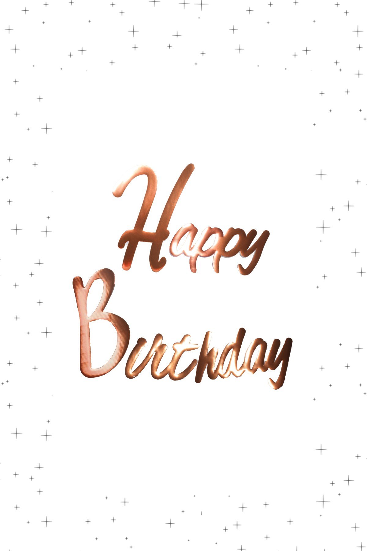 Happy Birthday Gold Rose (Bronz) Banner 120cmPartistST1766