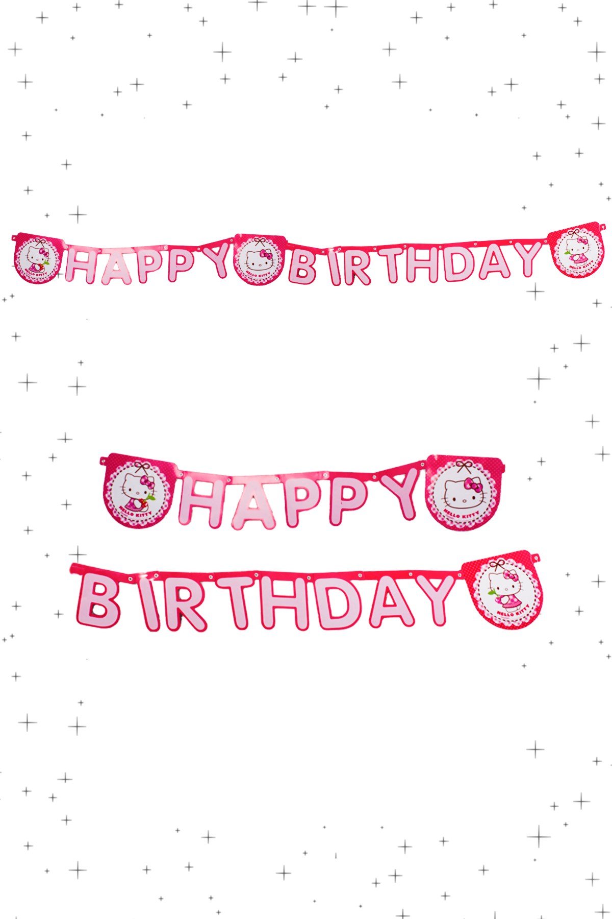 Happy Birthday Hello Kitty Lisanslı Zigzag Banner 200cmPartistST1784