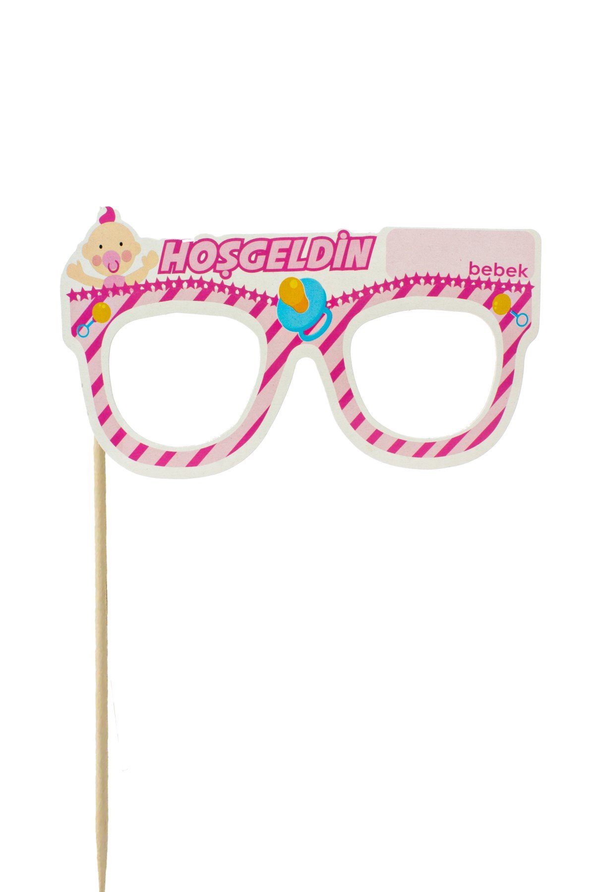 Hoşgeldin Bebeğim Yazılı Gözlük Konuşma Balonu PembePartistST4068