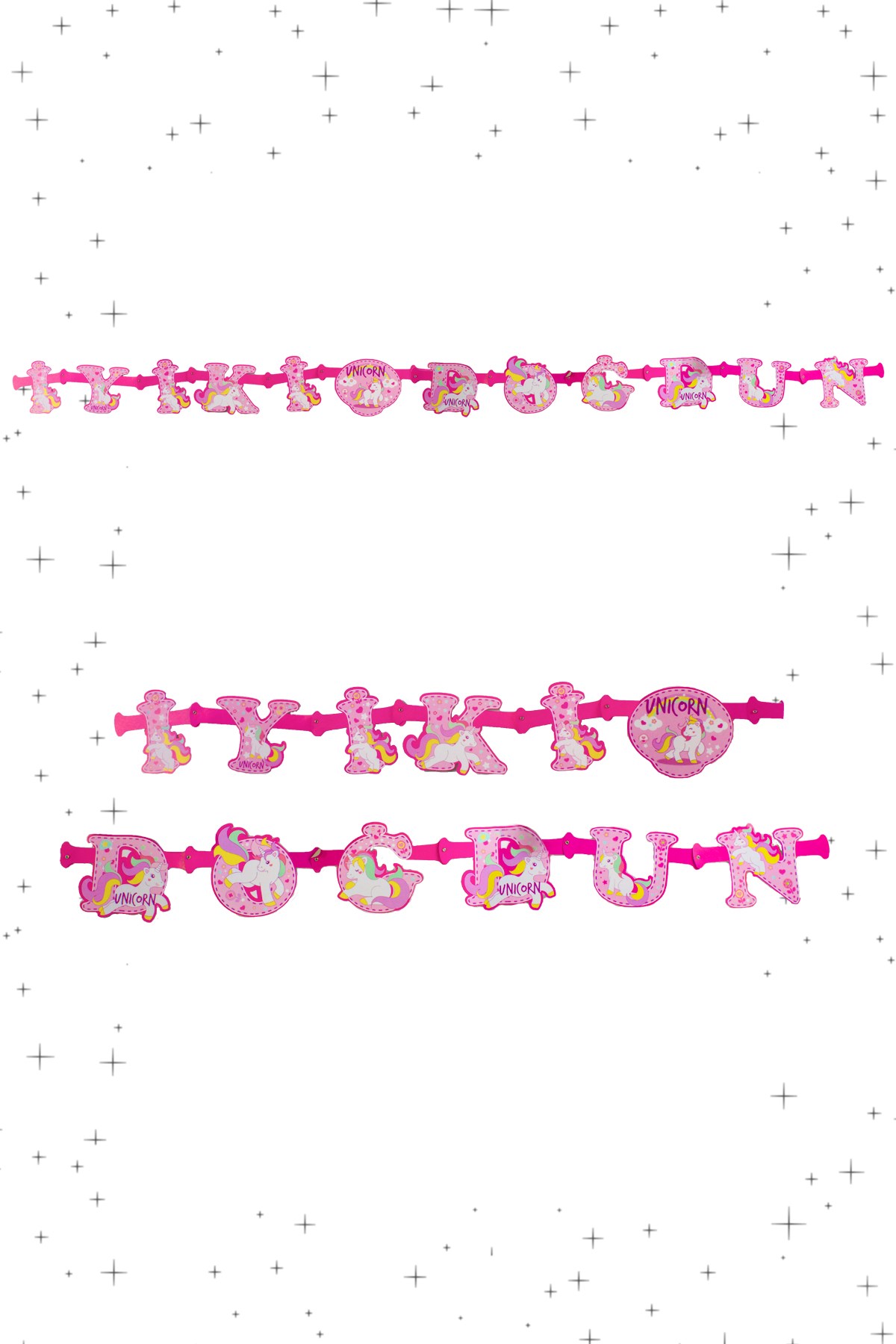 İyi Ki Doğdun Unicorn Lisanslı Zigzag Banner 210cmPartistST1788