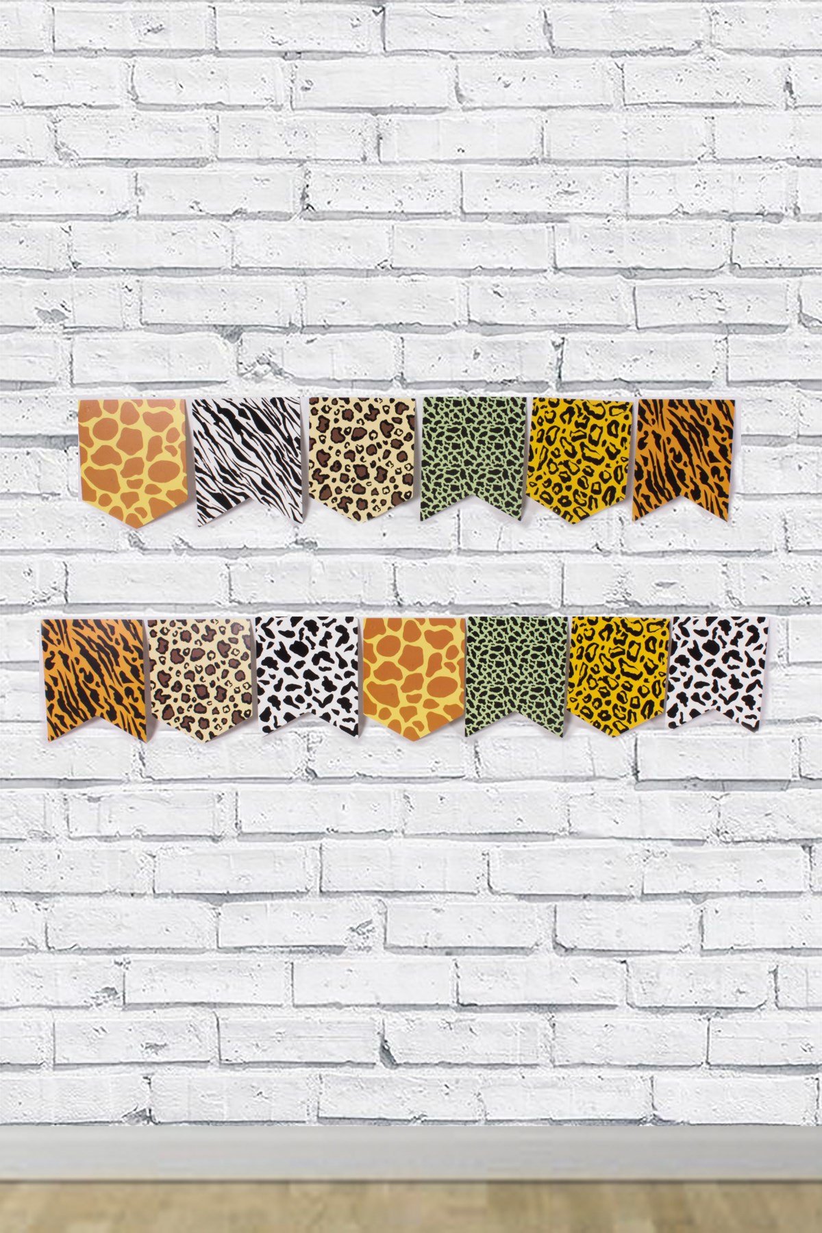 İyi Ki Doğdun Safari Desenli Zigzag Banner 190cmPartistST1724