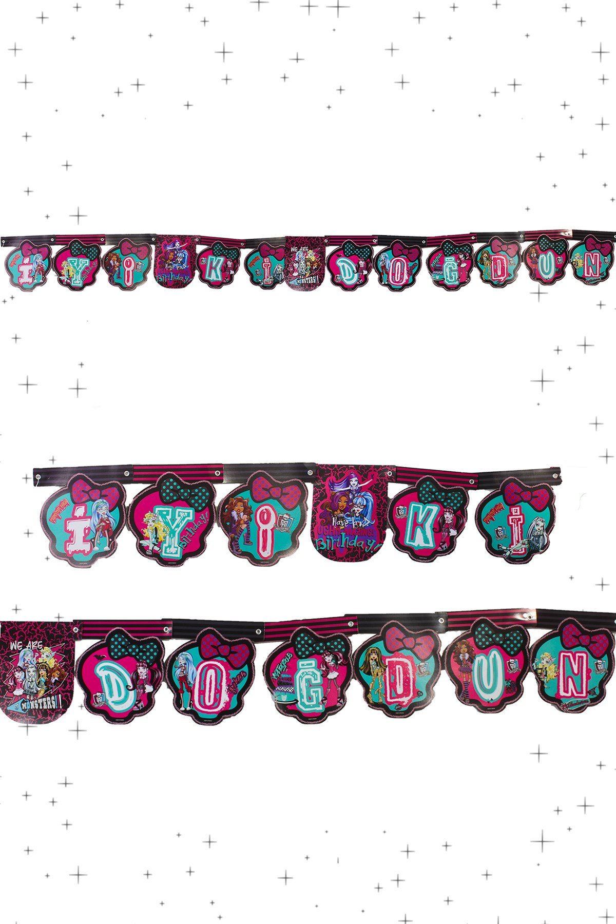 İyi Ki Doğdun Monster High Lisanslı Zigzag Banner 210cmPartistST1787
