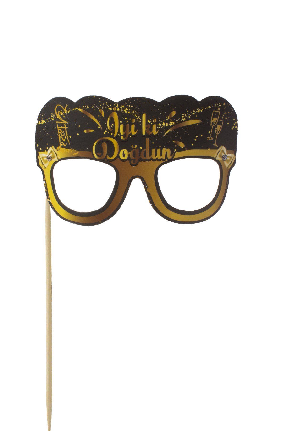 İyi Ki Doğdun Yazılı Gözlük Konuşma Balonu GoldPartistST4062