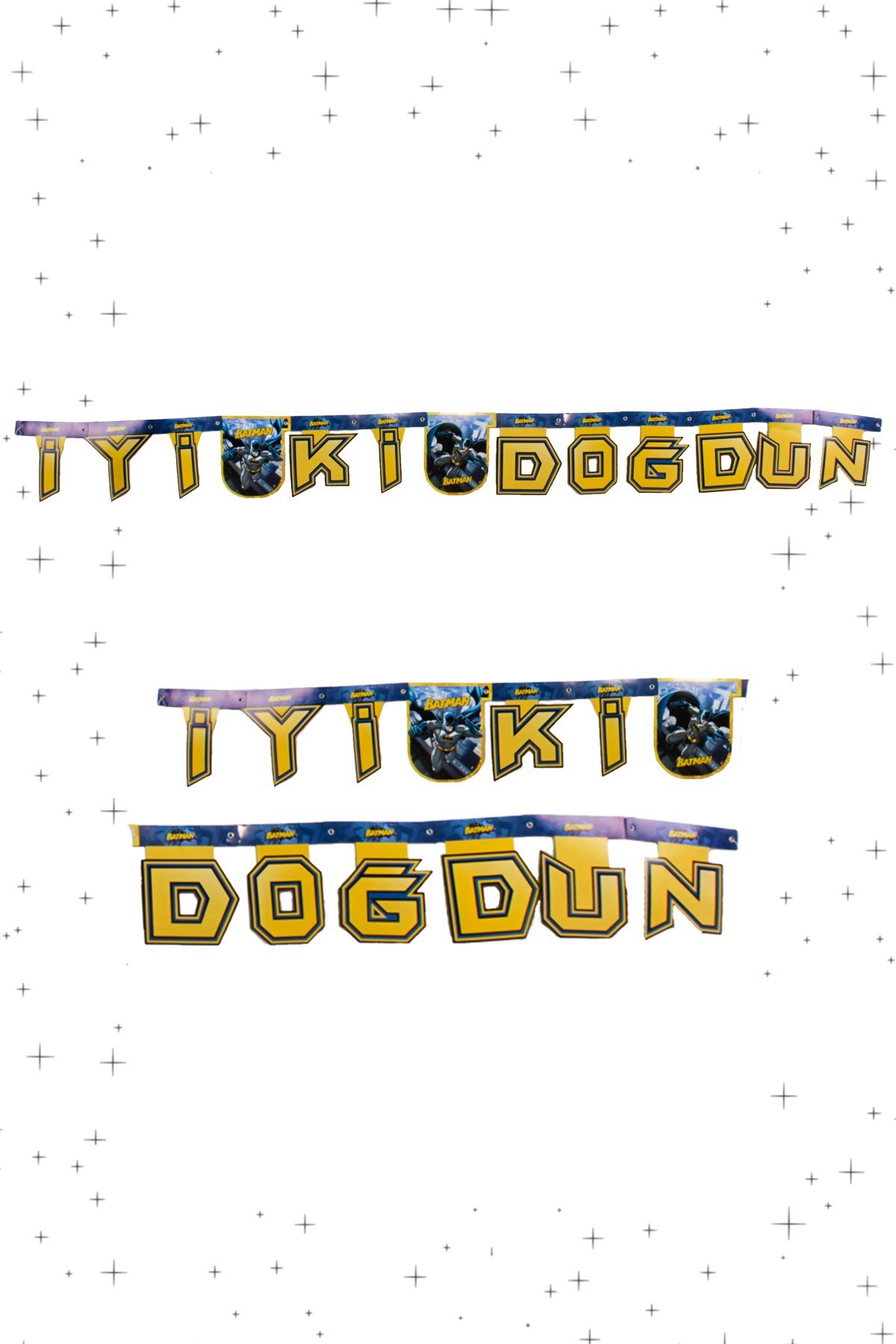 İyi Ki Doğdun Batman Balonevi Lisanslı Zigzag Banner 210cmPartistST1791