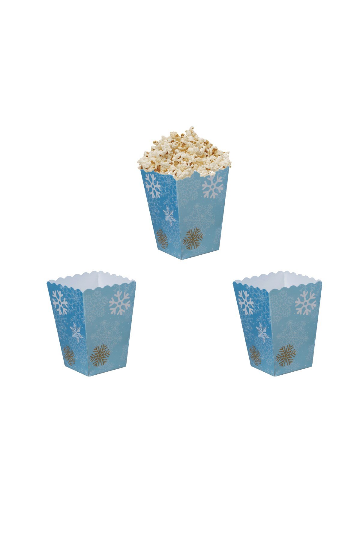 Kar Tanesi Temalı Mavi Mısır Kutusu 10'luPartistPSPST2179