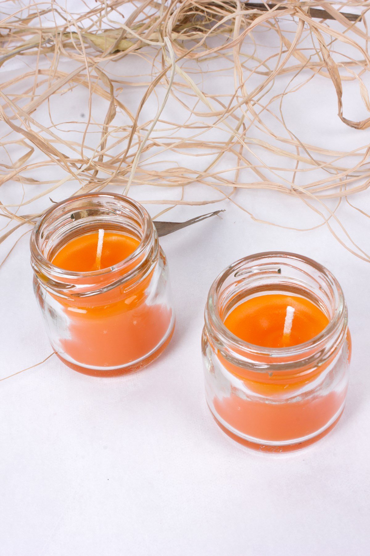 Kavanoz Mum Kokulu Turuncu 2'liPartistST3063