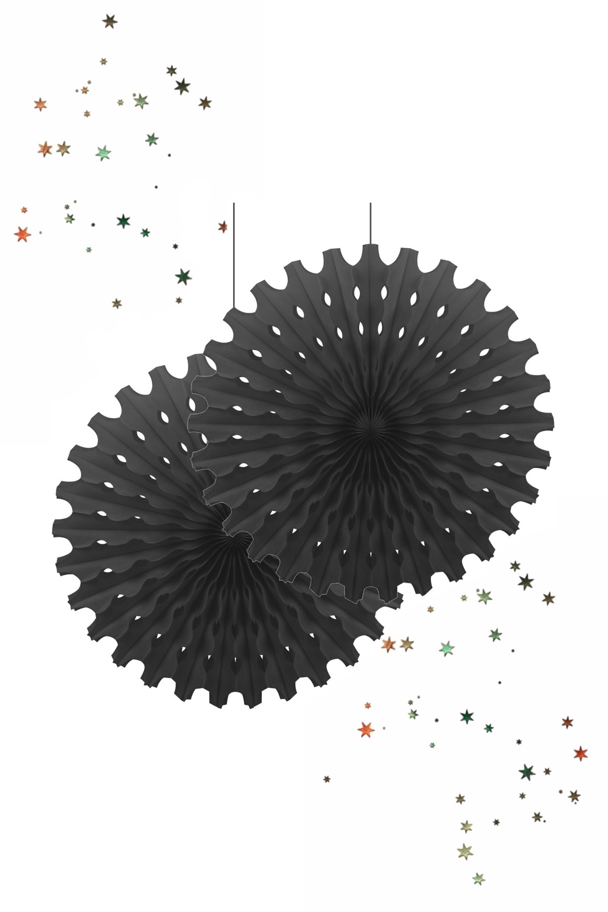 Kikajoy Yelpaze Süs Siyah 2'liPartistST1904