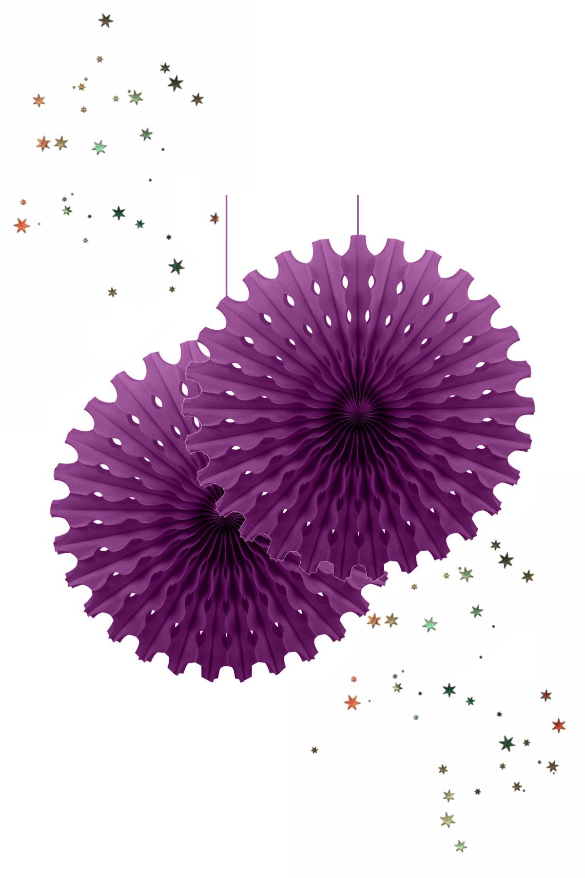 Kikajoy Yelpaze Süs Mor 2'liPartistST1907