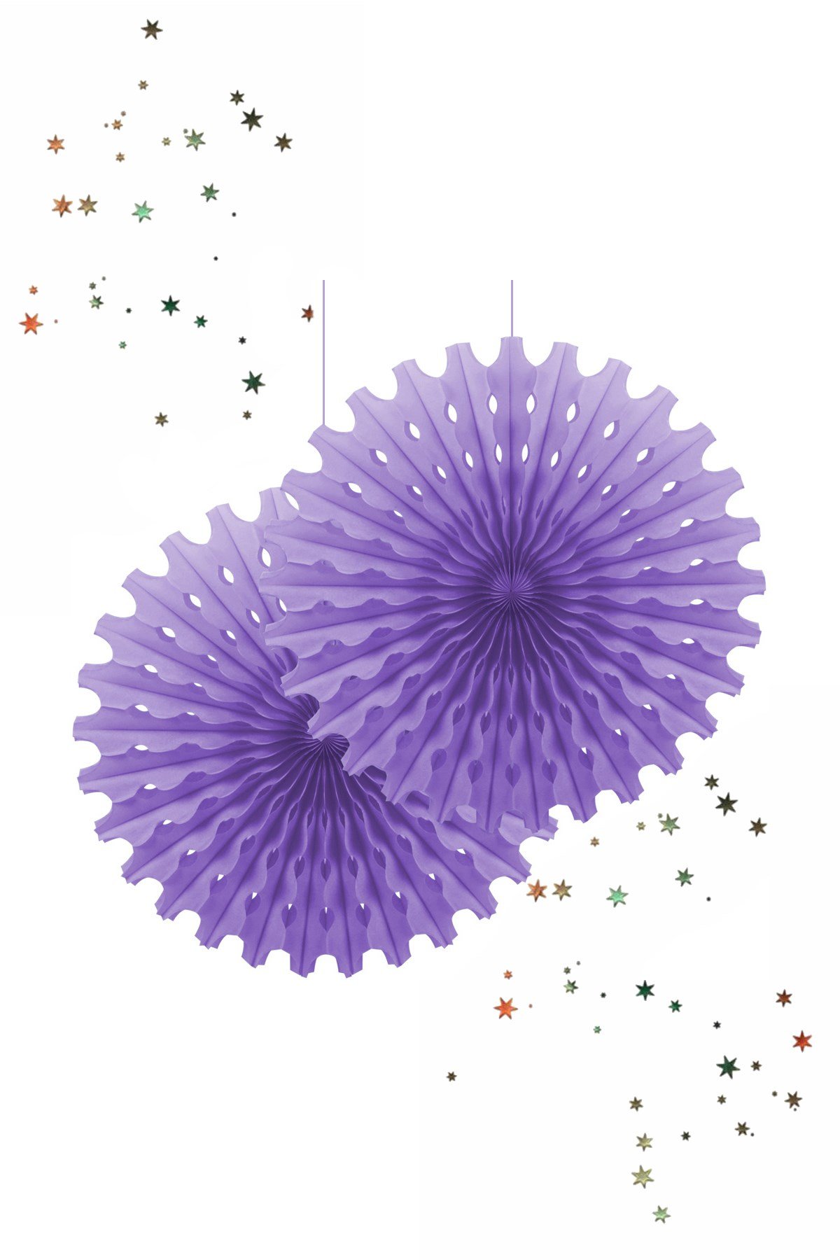 Kikajoy Yelpaze Süs Lila 2'liPartistST1906