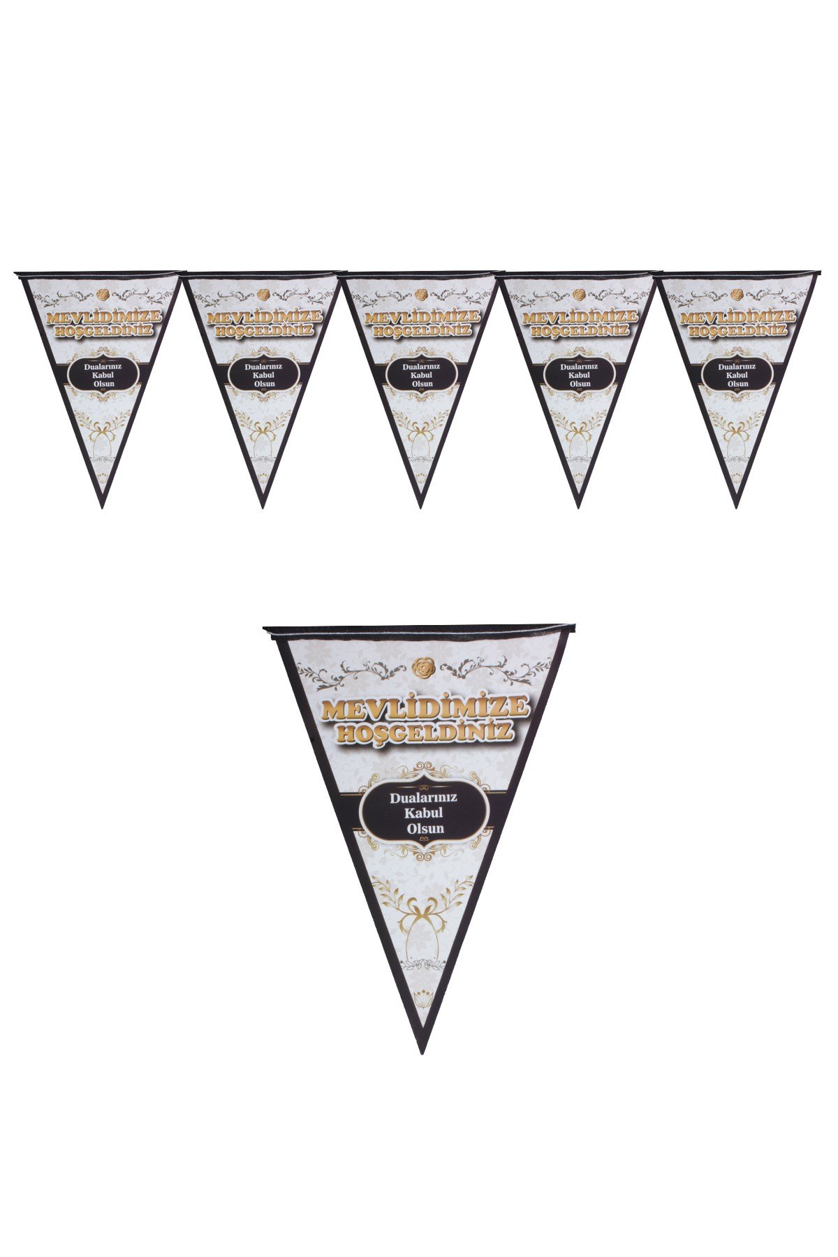 Mevlidimize Hoşgeldiniz Üçgen Flama 200cmPartistST1879