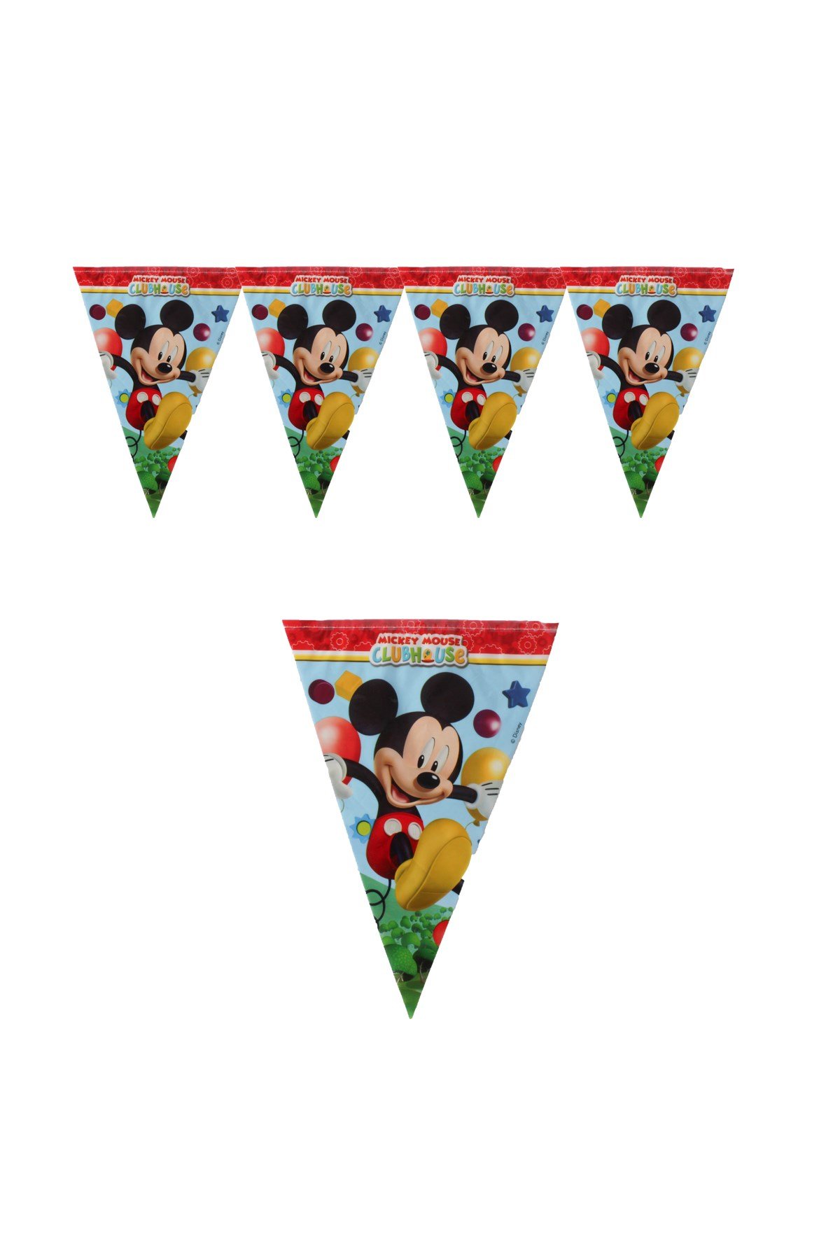 Mickey Mouse Clubhouse Lisanslı Üçgen Flama 230cmPartistST1820