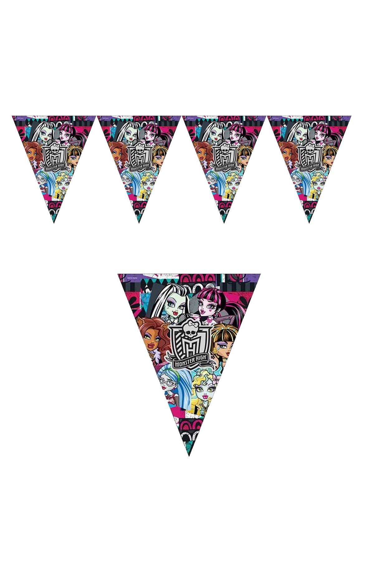 Monster High Lisanslı Üçgen Flama 320cmPartistST1817