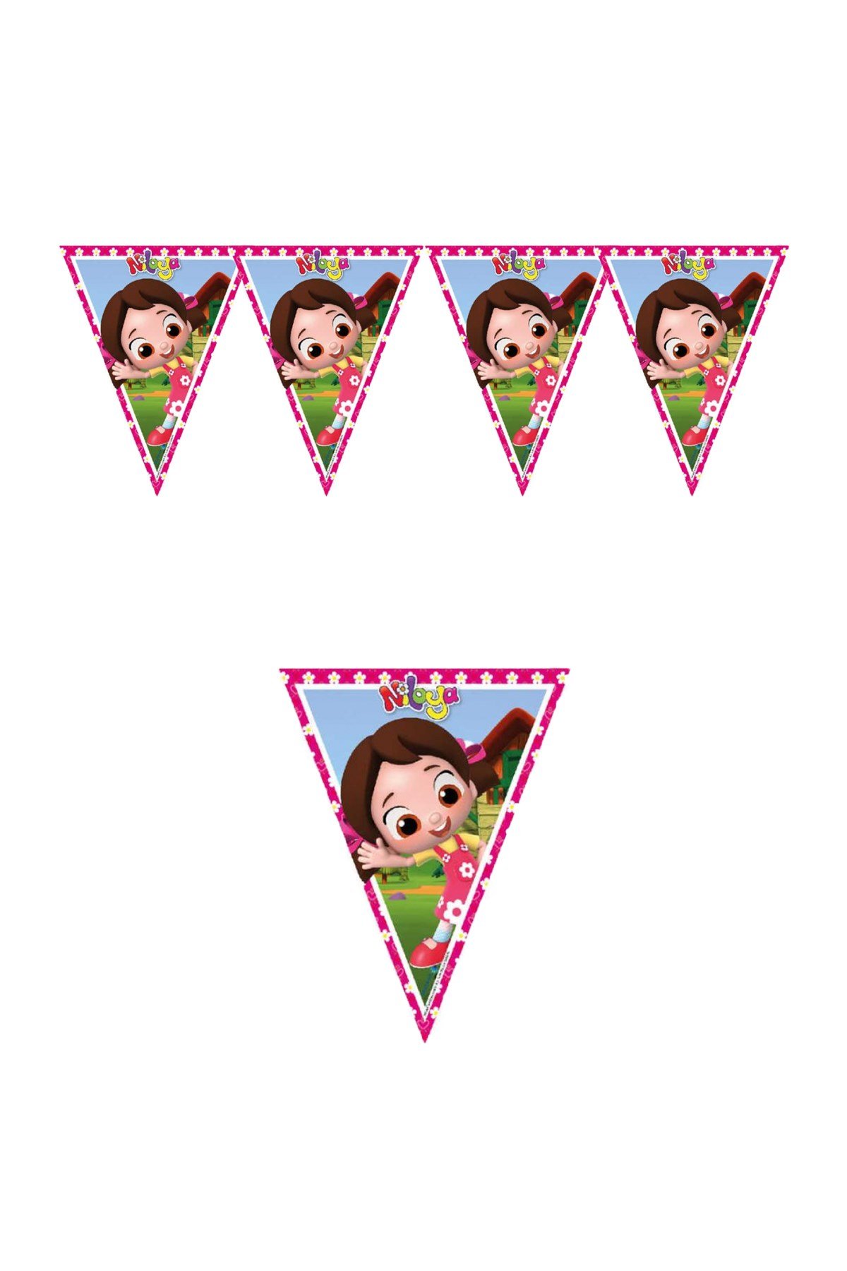 Niloya Lisanslı Üçgen Flama 320cmPartistST3955