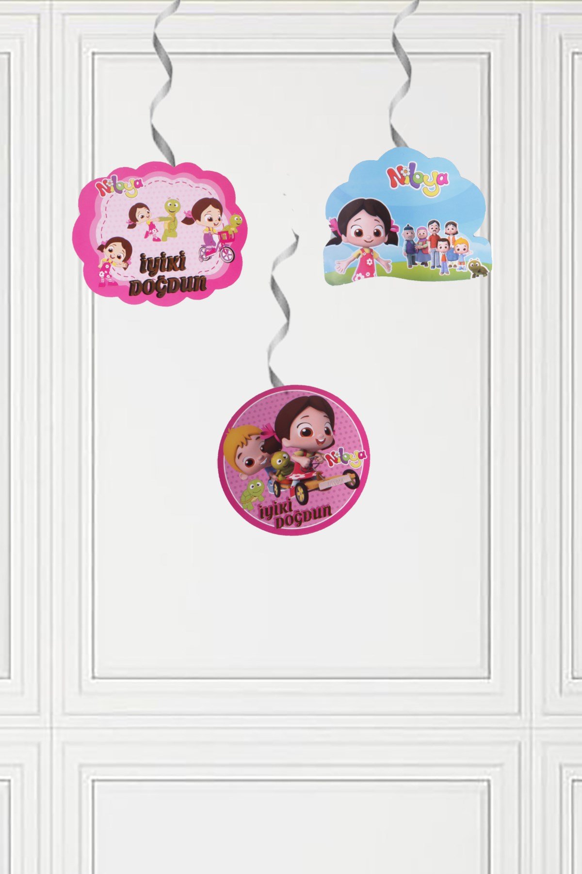 Niloya Temalı Sarkıt Tavan Süsü 3'lüPartistST2138