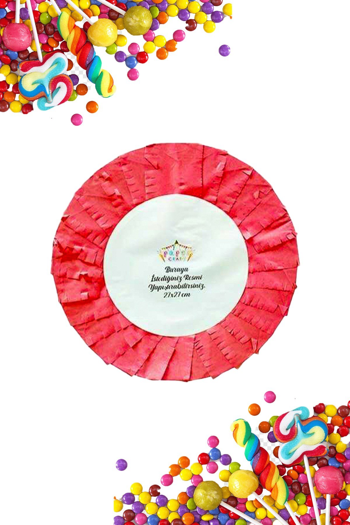 Pinyata Boş Desen KırmızıPartistST2965